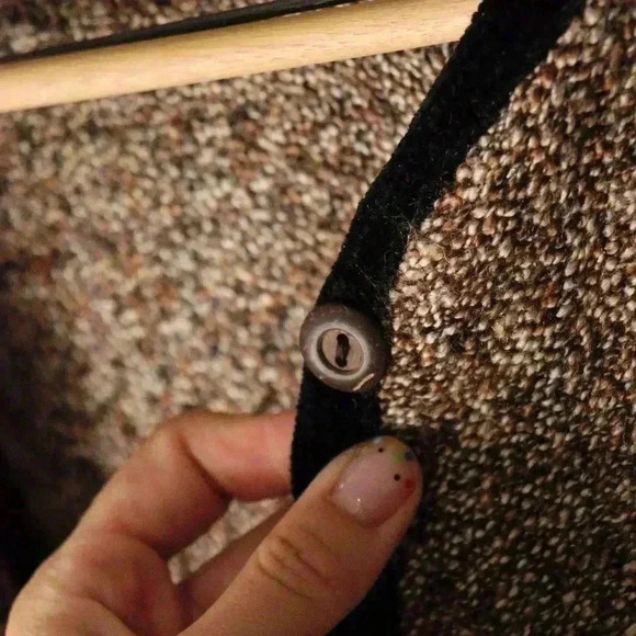 Coldwater Creek size M double button close knit cardigan NWOT unique retro brown - Picture 8 of 14